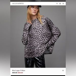 *NEW* All saints Rita Leppo T-Shirt size Small